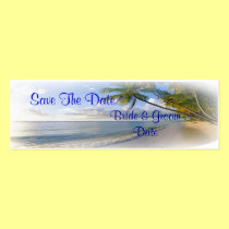 Palm Beach Wedding Theme Save the Date Cards business cards