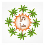 Palm Circle Luau Invitation