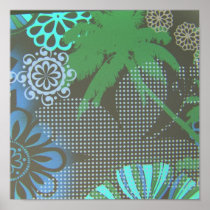 palm collage poster