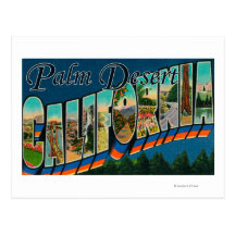 Palm Desert, California - Large Letter Scenes Post Cards