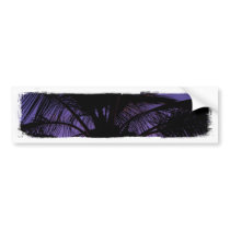 Palm Frond Silhouette Bumper Sticker