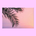 Palm frond wall design canvas prints