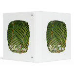 Palm Fronds with Palm Tree white text tropical binders