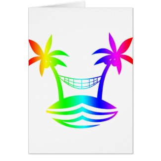 palm hammock beach smile rainbow.png card
