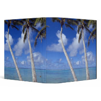 Palm lined beach Cook Islands Binders