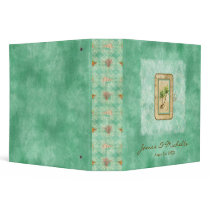 Palm Paradise Wedding Photo Scrapbook Binder