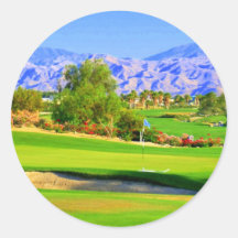 Palm Springs Golf.JPG Round Sticker