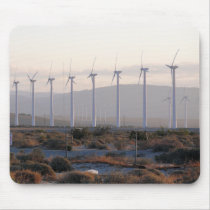 Palm Springs Windmills Mousepad by thewedge Palm Springs Windmills Mousepad