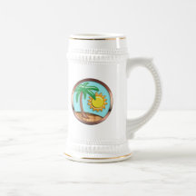 Palm, Sun and Island Coffee Mug