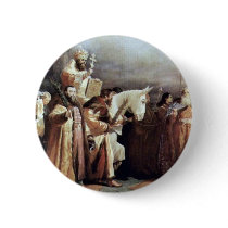 Palm Sunday In Moscow At The Time Of Tsar Alexei Pinback Button