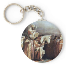 Palm Sunday In Moscow At The Time Of Tsar Alexei Keychain