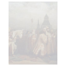 Palm Sunday In Moscow At The Time Of Tsar Alexei Letterhead Template