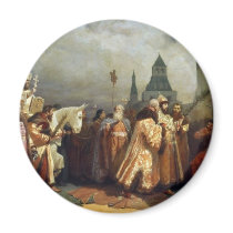 Palm Sunday In Moscow At The Time Of Tsar Alexei Fridge Magnets