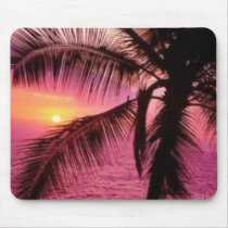 Palm Sunset mousepads by heavenlyoasis Palm Sunset mousepads