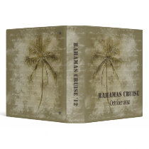 Palm Tree (1.5" Khaki) Tropical Binder binders