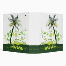 Palm Tree Abstract Binder