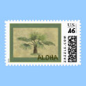 Palm Tree Aloha Stamp