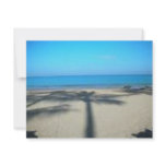 Palm tree and beach custom invitations