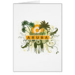 Palm Tree Aruba Greeting Card