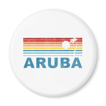 Palm Tree Aruba Refrigerator Magnet