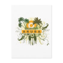 Palm Tree Aruba Post Card
