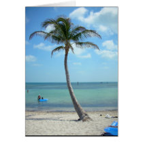 Palm Tree at the Beach Cards