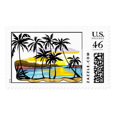 Palm Tree Background Stamp by TheBridalShop See the complete wedding
