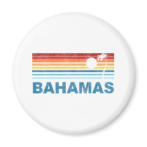 Palm Tree Bahamas Refrigerator Magnet