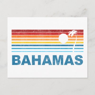Palm Tree Bahamas Post Card