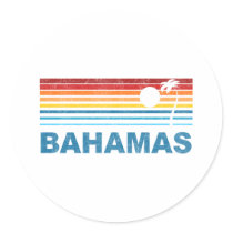 Palm Tree Bahamas Sticker