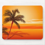 Palm Tree Beach Sunset Mousepads