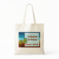 Palm Tree / Beach theme wedding / event Tote Bag