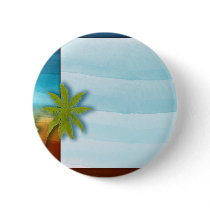 Palm Tree / Beach theme wedding / event Buttons