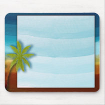 Palm Tree / Beach theme wedding / event Mouse Pads