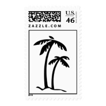 Palm Tree / Beach theme wedding / event stamps