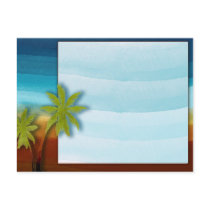 Palm Tree / Beach theme wedding / event Post Cards