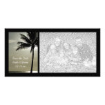 Palm Tree Beach Wedding Save the Date Photo Card