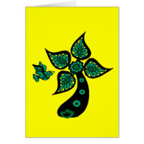 Palm Tree Bird Card