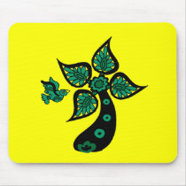Palm Tree Bird Mouse Pad