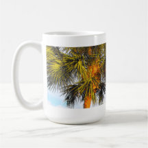 Palm Tree Branches, Afternoon Sun Coffee Mug