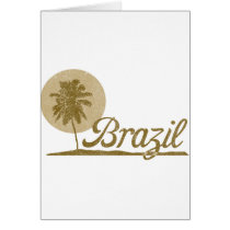 Palm Tree Brazil Greeting Cards