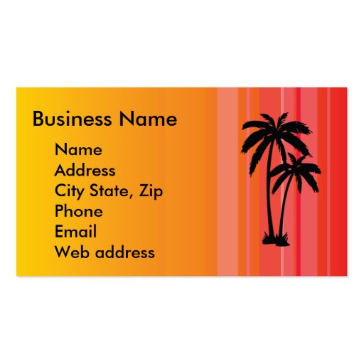 Palm Tree Business Card