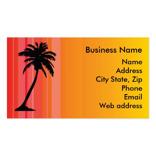 Palm Tree Business Card