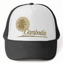 Palm Tree Cambodia Trucker Hat