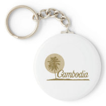 Palm Tree Cambodia Keychain