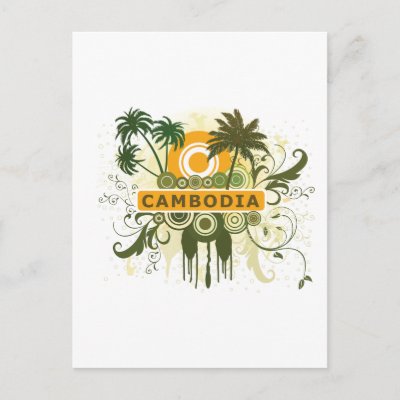 Palm Tree Cambodia Postcards