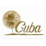 Palm Tree Cuba Postcard
