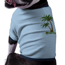 Palm Tree Doggie Tee Shirt
