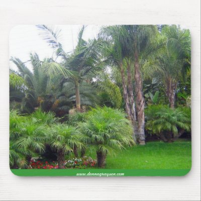 Palm Garden on Palm Tree Garden Mousepad From Zazzle Com