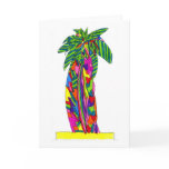 Palm tree greeting card